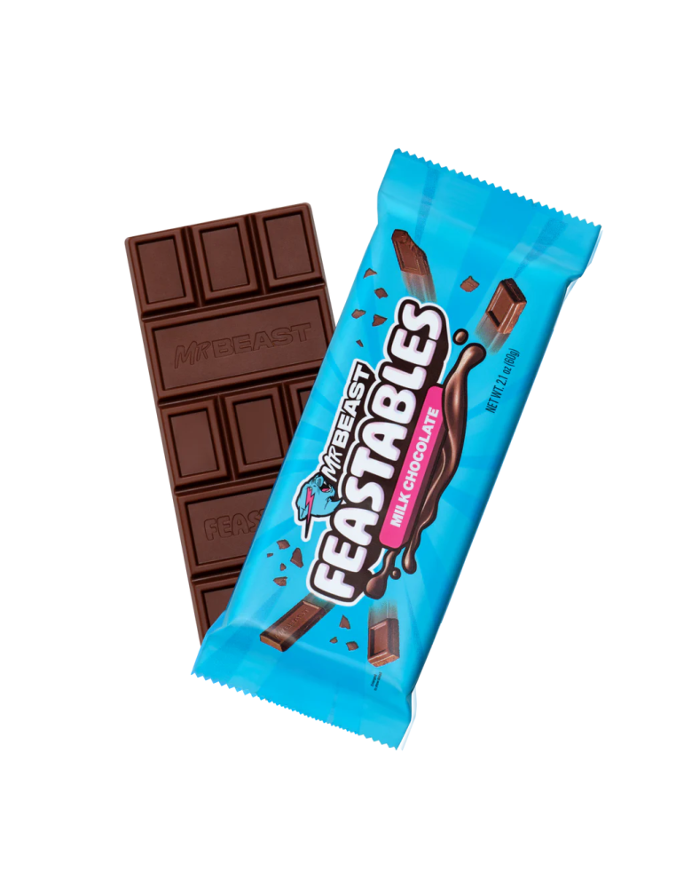 milk chocolate bar 60g mrbeast feastables